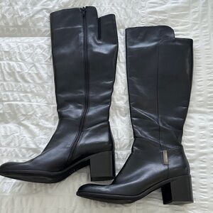 Coach and Four Black Heeled Boots